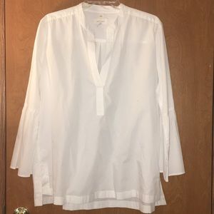Ann Taylor Loft White Tunic